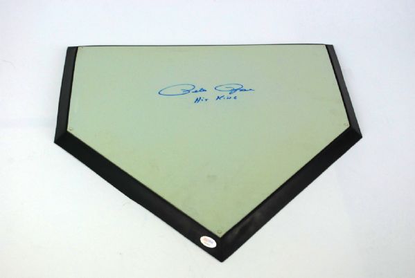 Pete Rose Autographed Home Plate